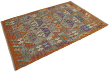 Lade das Bild in den Galerie-Viewer, 160x110 CM Autentio kilim originale fatto a mano Stile classico Facile da pulire
