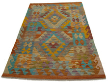 Load image into Gallery viewer, 150x97 CM Autentio kilim originale fatto a mano Stile classico Facile da pulire
