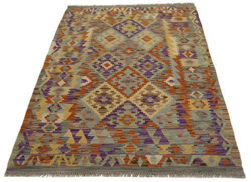 152x103 CM Autentio kilim originale fatto a mano Stile classico Facile da pulire