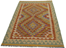 Load image into Gallery viewer, 150x100 CM Autentio kilim originale fatto a mano Stile classico - Facile da pulire
