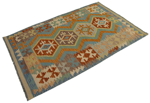 152x100 CM Autentio kilim originale fatto a mano Stile classico Facile da pulire