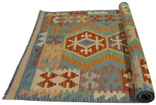 Carica l'immagine nel visualizzatore di Gallery, 152x100 CM Autentio kilim originale fatto a mano Stile classico Facile da pulire
