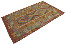 Lade das Bild in den Galerie-Viewer, 156x97 CM Autentio kilim originale fatto a mano Stile classico Facile da pulire
