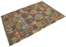 Lade das Bild in den Galerie-Viewer, 150x105 CM Autentio kilim originale fatto a mano Stile classico Facile da pulire
