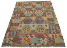 Carica l&#39;immagine nel visualizzatore di Gallery, 150x105 CM Autentio kilim originale fatto a mano Stile classico Facile da pulire
