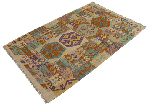 150x100 CM Autentio kilim originale fatto a mano Stile classico - Facile da pulire
