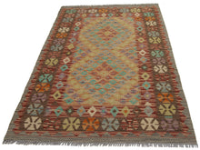 Lade das Bild in den Galerie-Viewer, 160x103 CM Autentio kilim originale fatto a mano Stile classico Facile da pulire
