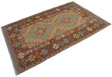 Lade das Bild in den Galerie-Viewer, 160x103 CM Autentio kilim originale fatto a mano Stile classico Facile da pulire
