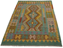 Load image into Gallery viewer, 152x102 CM Autentio kilim originale fatto a mano Stile classico Facile da pulire

