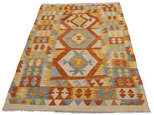 Carica l'immagine nel visualizzatore di Gallery, 145x102 CM Autentio kilim originale fatto a mano Stile classico Facile da pulire
