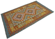 Carica l&#39;immagine nel visualizzatore di Gallery, 160x100 CM Autentio kilim originale fatto a mano Stile classico - Facile da pulire
