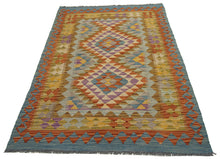 Carica l&#39;immagine nel visualizzatore di Gallery, 160x100 CM Autentio kilim originale fatto a mano Stile classico - Facile da pulire
