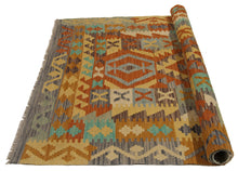 Carica l'immagine nel visualizzatore di Gallery, 160x105 CM Autentio kilim originale fatto a mano Stile classico Facile da pulire
