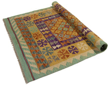 Lade das Bild in den Galerie-Viewer, 157x103 CM Autentio kilim originale fatto a mano Stile classico Facile da pulire
