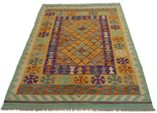 Load image into Gallery viewer, 157x103 CM Autentio kilim originale fatto a mano Stile classico Facile da pulire
