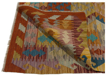 Carica l'immagine nel visualizzatore di Gallery, 145x100 CM Autentio kilim originale fatto a mano Stile classico Facile da pulire
