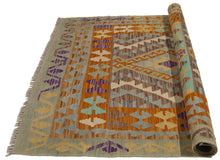 Lade das Bild in den Galerie-Viewer, 147x105 CM Autentio kilim originale fatto a mano Stile classico Facile da pulire
