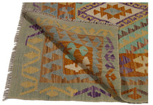 Lade das Bild in den Galerie-Viewer, 147x105 CM Autentio kilim originale fatto a mano Stile classico Facile da pulire

