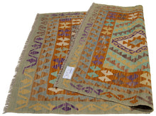 Lade das Bild in den Galerie-Viewer, 147x105 CM Autentio kilim originale fatto a mano Stile classico Facile da pulire
