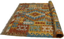Carica l&#39;immagine nel visualizzatore di Gallery, 156x103 CM Autentio kilim originale fatto a mano Stile classico Facile da pulire
