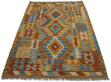 Load image into Gallery viewer, 156x103 CM Autentio kilim originale fatto a mano Stile classico Facile da pulire
