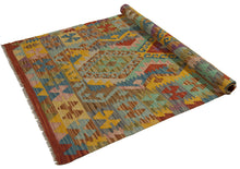 Load image into Gallery viewer, 155x100 CM Autentio kilim originale fatto a mano Stile classico Facile da pulire

