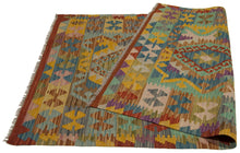 Load image into Gallery viewer, 155x100 CM Autentio kilim originale fatto a mano Stile classico Facile da pulire
