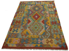 Load image into Gallery viewer, 155x100 CM Autentio kilim originale fatto a mano Stile classico Facile da pulire
