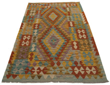 Load image into Gallery viewer, 163x102 CM Autentio kilim originale fatto a mano Stile classico Facile da pulire
