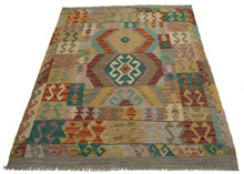 Carica l'immagine nel visualizzatore di Gallery, 152x105 CM Autentio kilim originale fatto a mano Stile classico Facile da pulire
