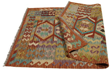 Lade das Bild in den Galerie-Viewer, 155x100 CM Autentio kilim originale fatto a mano Stile classico Facile da pulire

