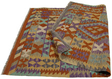 Carica l&#39;immagine nel visualizzatore di Gallery, 175x120 CM Autentio kilim originale fatto a mano Stile classico Facile da pulire
