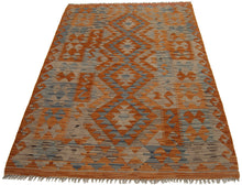 Carica l'immagine nel visualizzatore di Gallery, 150x102 CM Autentio kilim originale fatto a mano Stile classico Facile da pulire
