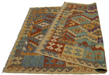 Load image into Gallery viewer, 182x132 CM Autentio kilim originale fatto a mano Stile classico Facile da pulire
