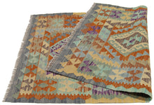 Lade das Bild in den Galerie-Viewer, 133x86 CM Autentio kilim originale fatto a mano Stile classico Facile da pulire
