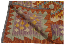 Carica l'immagine nel visualizzatore di Gallery, 128x82 CM Autentio kilim originale fatto a mano Stile classico Facile da pulire
