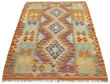 Lade das Bild in den Galerie-Viewer, 120x83 CM Autentio kilim originale fatto a mano Stile classico Facile da pulire
