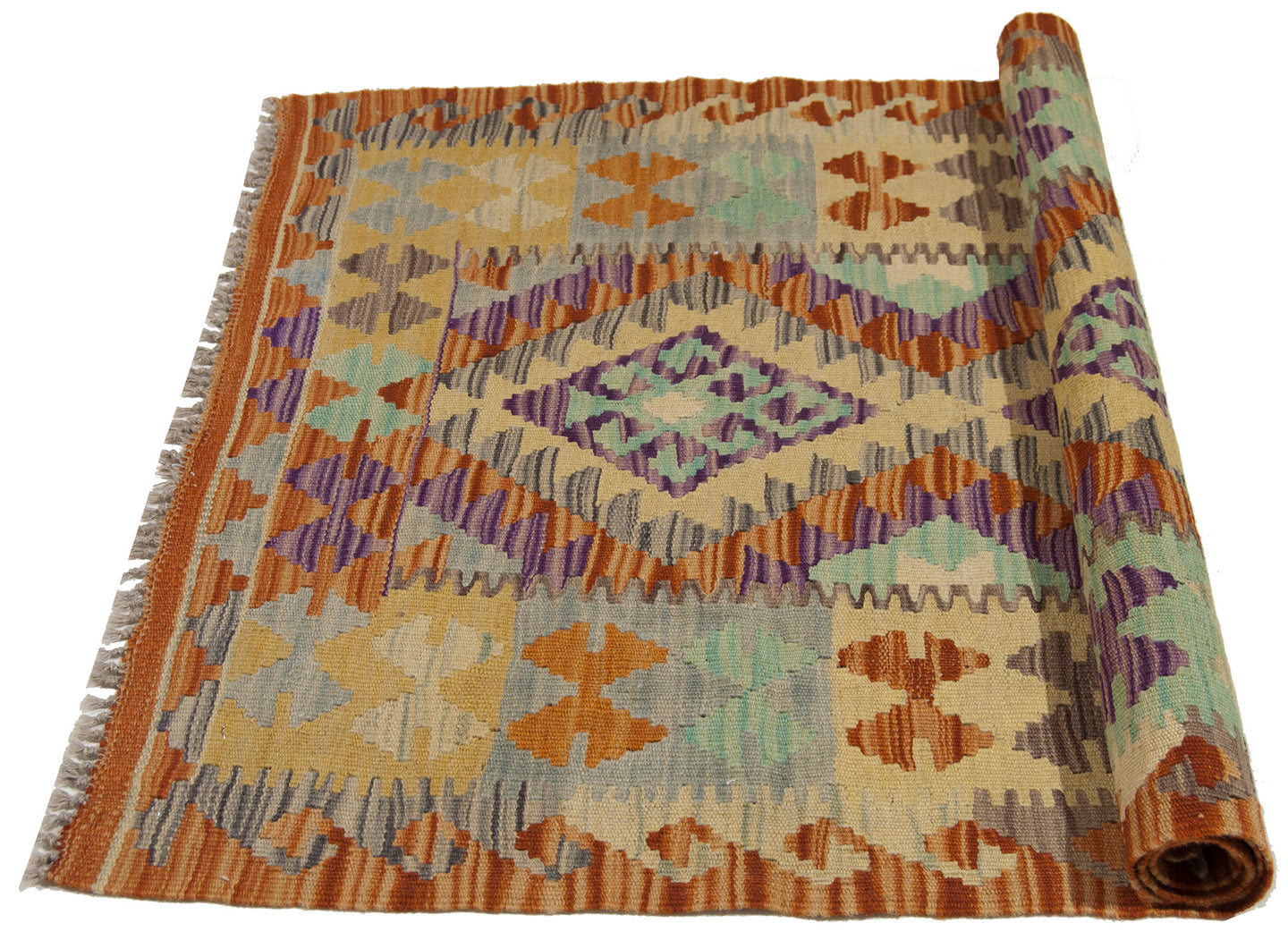120x83 CM Autentio kilim originale fatto a mano Stile classico Facile da pulire