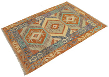 Lade das Bild in den Galerie-Viewer, 119x83 CM Autentio kilim originale fatto a mano Stile classico Facile da pulire
