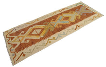 Lade das Bild in den Galerie-Viewer, 200x77 CM Autentio kilim originale fatto a mano Stile classico Facile da pulire
