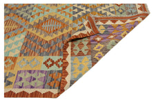Load image into Gallery viewer, 205x155 CM Autentio kilim originale fatto a mano Stile classico Facile da pulire
