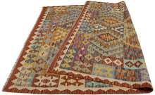 Load image into Gallery viewer, 205x155 CM Autentio kilim originale fatto a mano Stile classico Facile da pulire
