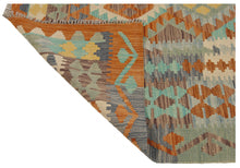 Carica l'immagine nel visualizzatore di Gallery, 200x155 CM Autentio kilim originale fatto a mano Stile classico Facile da pulire
