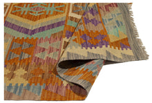 Load image into Gallery viewer, 205x160 CM Autentio kilim originale fatto a mano Stile classico Facile da pulire
