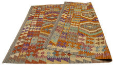 Load image into Gallery viewer, 205x160 CM Autentio kilim originale fatto a mano Stile classico Facile da pulire
