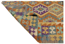 Carica l'immagine nel visualizzatore di Gallery, Autentio kilim originale fatto a mano Stile classico Facile da pulire 200x157 CM 
