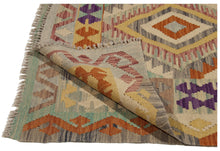 Carica l'immagine nel visualizzatore di Gallery, 210x140 CM Autentio kilim originale fatto a mano Stile classico Facile da pulire
