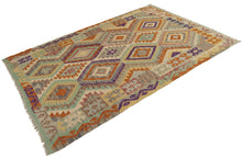 Carica l'immagine nel visualizzatore di Gallery, 210x140 CM Autentio kilim originale fatto a mano Stile classico Facile da pulire
