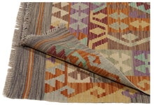 Load image into Gallery viewer, 195x152 CM Autentio kilim originale fatto a mano Stile classico Facile da pulire
