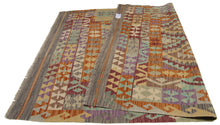 Lade das Bild in den Galerie-Viewer, 195x152 CM Autentio kilim originale fatto a mano Stile classico Facile da pulire
